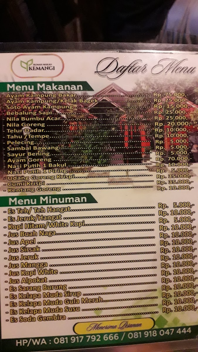 Menu Rumah Makan Kemangi-7