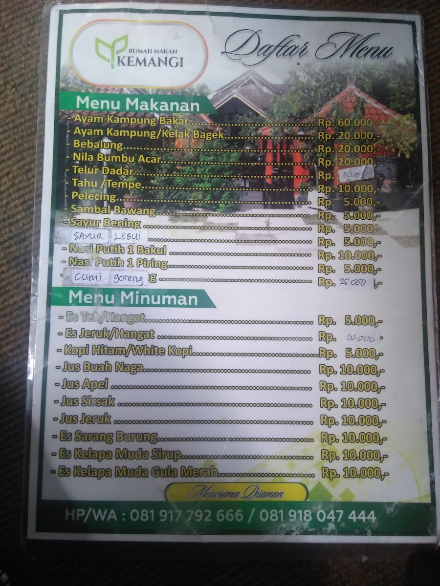 Menu Rumah Makan Kemangi-8